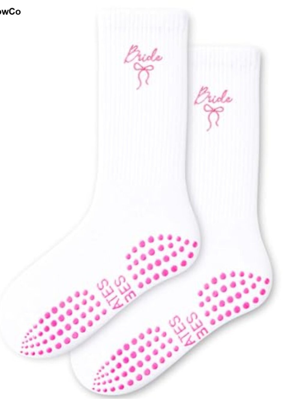 Pilates Grip Socks Bridal Gift with Sticky Sole Bride To Be